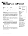 MI PO-130-2003-1 - POS One Manual Workaround: Business