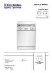 SERVICE MANUAL DISHWASHER