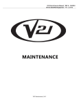 V21 Manual - (6) Maintenance