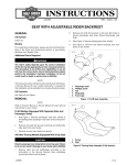 SEAT WITH ADJUSTABLE RIDER BACKREST