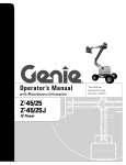 Operator`s Manual - Genie Industries