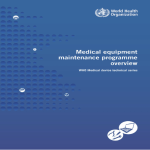 Medical Equipment Maintenance Programme Overview