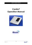 Cardio7 Operation Manual