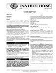 Handlebar Kit Instruction Sheet - Harley