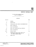 SERVICE MANUAL 4587 - Ansaldo STS | Product Support