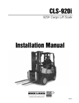 CLS-920i Cargo Lift Scale Installation Manual