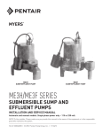 submersible sump and effluent pumps