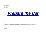 Prep the Car - Nash Motorsports