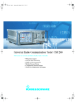 Universal Radio Communication Tester CMU200