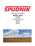 model 80xx - Spudnik Equipment Company