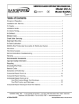 Table of Contents Model SA1-A Model SA25A