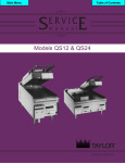 Service Manual 2000 - Whaley Food Service