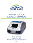 560 VENTILATOR CLINICIAN`S MANUAL