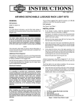 Air Wing Detachable Luggage Rack Light Kit - Harley