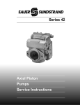 LeeBoy Sauer Electric Steer M42 Pumps Service Manual 2005