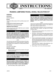 passing lamp/directional signal relocation kit - Harley