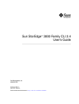 Sun StorEdge 3000 Family CLI 2.4 User`s Guide