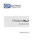 Operator Manual - Datrend Systems Inc.