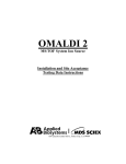 oMALDI 2 Installation Test InstructionsRevA