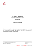 OLYMPIAN MODEL 740 Operation and Service Manual - Digi-Key