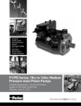 P1/PD Series: 18cc to 140cc Medium Pressure Axial Piston Pumps