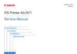 PS Printer Kit-AY1 Service Manual