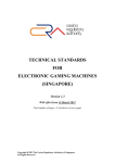 technical standards for electronic gaming machines