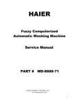 Fuzzy Computerized Automatic Washing Machine Service Manual