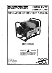 HOV5000-VE Operators Manual & Parts List