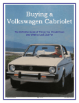 Buying a Volkswagen Cabriolet