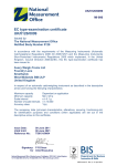 EC type-examination certificate UK/0126/0099