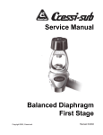Balanced Diaphragm First Stage Manual
