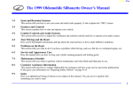 1999 Oldsmobile Silhouette Owner`s Manual