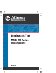 Mechanic`s Tips MT(B) 600 Series Transmissions