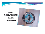 JWE- DISHWASHER BASIC TRAINING