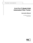 CERTITEST® Model 8160 Automated Filter Tester Instruction