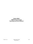 Model 4002D NIM Bin Power Supply Operating and Service Manual