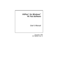 v1.x FitPlus™ Fit Test Software User`s Manual