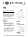 Saddlebag Filler Strip Kit Instruction Sheet - Harley