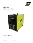 EPP-362 Plasma Power Source - ESAB Welding & Cutting Products