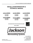 AJX-44 & AJX-54 Series Installation/Operation & Service Manual