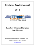 Exhibitor Service Manual 2013
