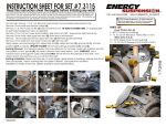 INSTRUCTION SHEET FOR SET #7.3115