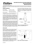 ANHYDRATOR INSTALLATION AND OPERATION