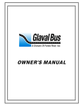 Glaval Bus Owner`s Manual