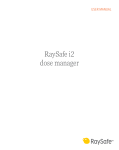 RaySafe i2 Dose Manager Manual