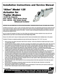 "Alien" Actuator Installation and Service Manual, (B962)