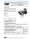 TECHNICAL SERVICE MANUAL