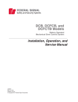 DCB, DCFCB and DCFCTB Manual