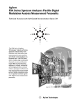 Agilent PSA Series Spectrum Analyzers Flexible Digital Modulation